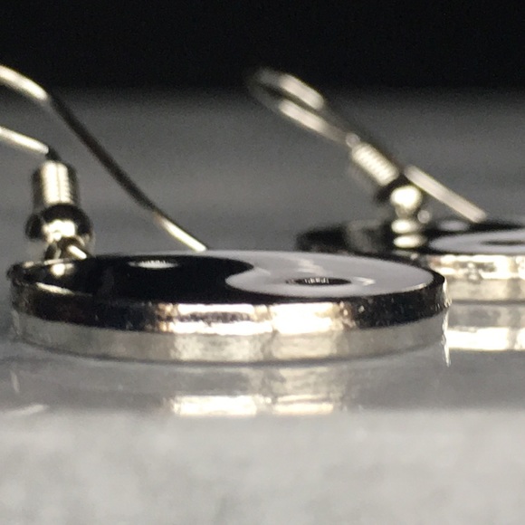 Yin & Yang Drop Earrings - Picture 8 of 12